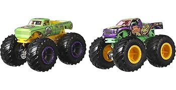 Amazon.com: Hot Wheels Monster Trucks 2-Pack, Demolition